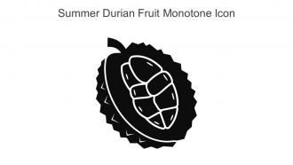 Summer Durian Fruit Monotone Icon In Powerpoint Pptx Png And Editable Eps Format