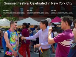 Summer festival celebrated in new york city