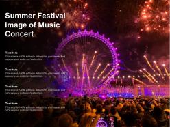 Summer festival image of music concert