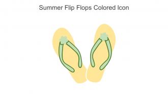 Summer Flip Flops Colored Icon In Powerpoint Pptx Png And Editable Eps Format
