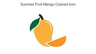 Summer Fruit Mango Colored Icon In Powerpoint Pptx Png And Editable Eps Format