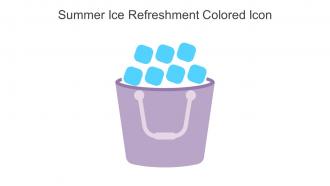 Summer Ice Refreshment Colored Icon In Powerpoint Pptx Png And Editable Eps Format