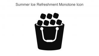 Summer Ice Refreshment Monotone Icon In Powerpoint Pptx Png And Editable Eps Format