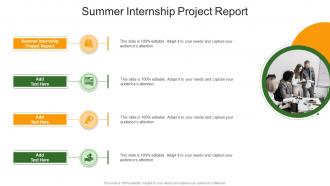 Summer Internship Project Report In Powerpoint And Google Slides Cpb