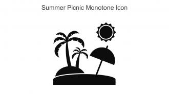 Summer Picnic Monotone Icon In Powerpoint Pptx Png And Editable Eps Format