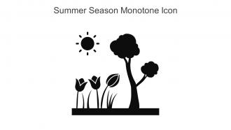 Summer Season Monotone Icon In Powerpoint Pptx Png And Editable Eps Format