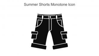Summer Shorts Monotone Icon In Powerpoint Pptx Png And Editable Eps Format