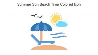 Summer Sun Beach Time Colored Icon In Powerpoint Pptx Png And Editable Eps Format