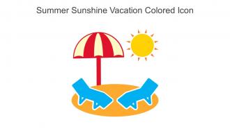 Summer Sunshine Vacation Colored Icon In Powerpoint Pptx Png And Editable Eps Format