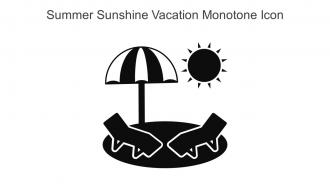 Summer Sunshine Vacation Monotone Icon In Powerpoint Pptx Png And Editable Eps Format