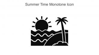 Summer Time Monotone Icon In Powerpoint Pptx Png And Editable Eps Format