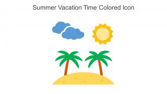 Summer Vacation Time Colored Icon In Powerpoint Pptx Png And Editable Eps Format