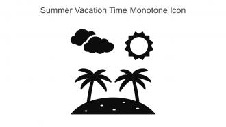 Summer Vacation Time Monotone Icon In Powerpoint Pptx Png And Editable Eps Format