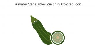 Summer Vegetables Zucchini Colored Icon In Powerpoint Pptx Png And Editable Eps Format