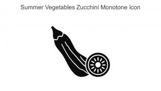 Summer Vegetables Zucchini Monotne Icon In Powerpoint Pptx Png And Editable Eps Format