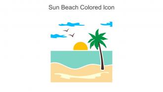 Sun Beach Colored Icon In Powerpoint Pptx Png And Editable Eps Format