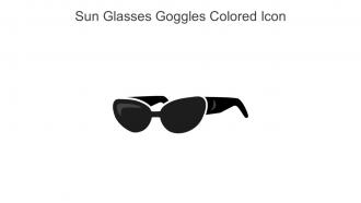Sun Glasses Goggles Colored Icon In Powerpoint Pptx Png And Editable Eps Format