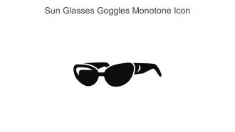 Sun Glasses Goggles Monotone Icon In Powerpoint Pptx Png And Editable Eps Format