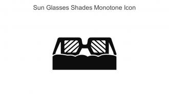 Sun Glasses Shades Monotone Icon In Powerpoint Pptx Png And Editable Eps Format
