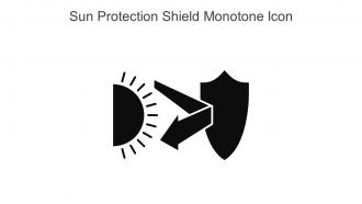 Sun Protection Shield Monotone Icon In Powerpoint Pptx Png And Editable Eps Format