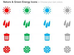 Sun rain dustbin process flow ppt icons graphics