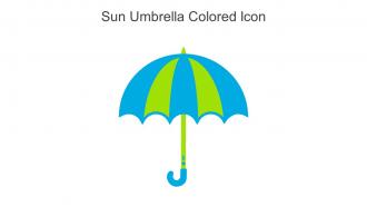 Sun Umbrella Colored Icon In Powerpoint Pptx Png And Editable Eps Format