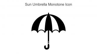 Sun Umbrella Monotone Icon In Powerpoint Pptx Png And Editable Eps Format