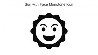 Sun With Face Monotone Icon In Powerpoint Pptx Png And Editable Eps Format