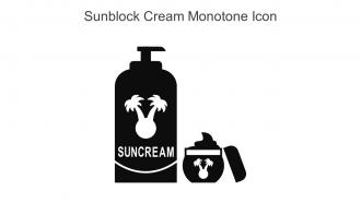 Sunblock Cream Monotone Icon In Powerpoint Pptx Png And Editable Eps Format