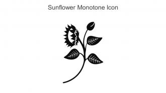 Sunflower Monotone Icon In Powerpoint Pptx Png And Editable Eps Format
