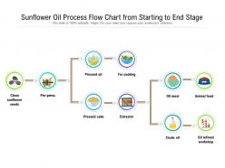 Sunflower Oil Process Flow Chart From Starting To End Stage
