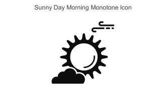 Sunny Day Morning Monotone Icon In Powerpoint Pptx Png And Editable Eps Format