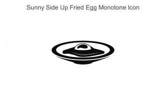 Sunny Side Up Fried Egg Monotone Icon In Powerpoint Pptx Png And Editable Eps Format