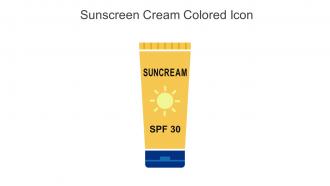 Sunscreen Cream Colored Icon In Powerpoint Pptx Png And Editable Eps Format