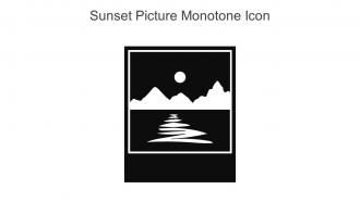 Sunset Picture Monotone Icon In Powerpoint Pptx Png And Editable Eps Format