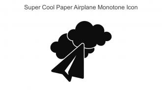 Super Cool Paper Airplane Monotone Icon In Powerpoint Pptx Png And Editable Eps Format