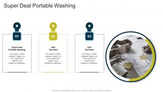 Super Deal Portable Washing In Powerpoint And Google Slides Cpb
