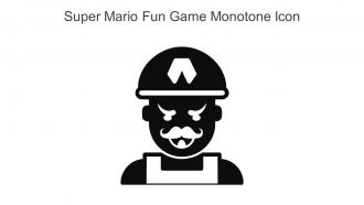 Super Mario Fun Game Monotone Icon In Powerpoint Pptx Png And Editable Eps Format