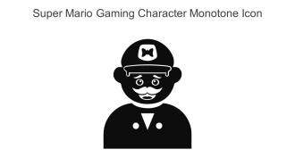 Super Mario Gaming Character Monotone Icon In Powerpoint Pptx Png And Editable Eps Format