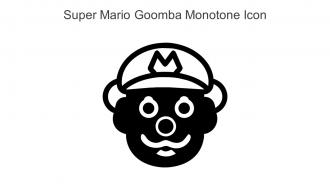 Super Mario Goomba Monotone Icon In Powerpoint Pptx Png And Editable Eps Format