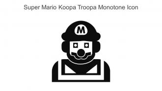 Super Mario Koopa Troopa Monotone Icon In Powerpoint Pptx Png And Editable Eps Format