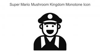 Super Mario Mushroom Kingdom Monotone Icon In Powerpoint Pptx Png And Editable Eps Format
