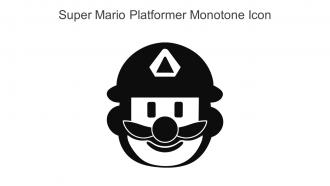 Super Mario Platformer Monotone Icon In Powerpoint Pptx Png And Editable Eps Format