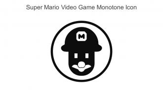 Super Mario Video Game Monotone Icon In Powerpoint Pptx Png And Editable Eps Format