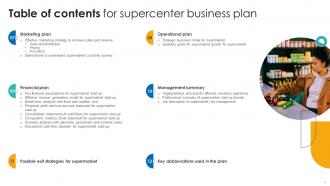 Supercenter Business Plan Powerpoint Presentation Slides Graphical Compatible