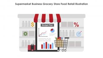 Supermarket Business Grocery Store Food Retail Illustration