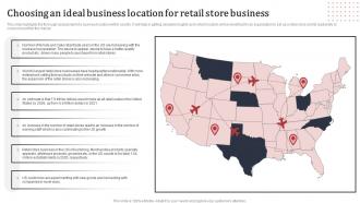 Supermarket Business Plan Choosing An Ideal Business Location For Retail Store Business BP SS