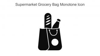 Supermarket Grocery Bag Monotone Icon In Powerpoint Pptx Png And Editable Eps Format