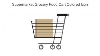 Supermarket Grocery Food Cart Colored Icon In Powerpoint Pptx Png And Editable Eps Format