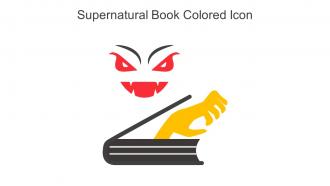 Supernatural Book Colored Icon In Powerpoint Pptx Png And Editable Eps Format